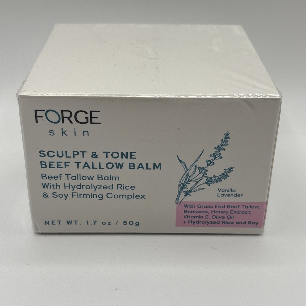 Forge Skin Sculpt & Tone Beef Tallow Balm Vanilla Lavender 1.7 oz Sealed